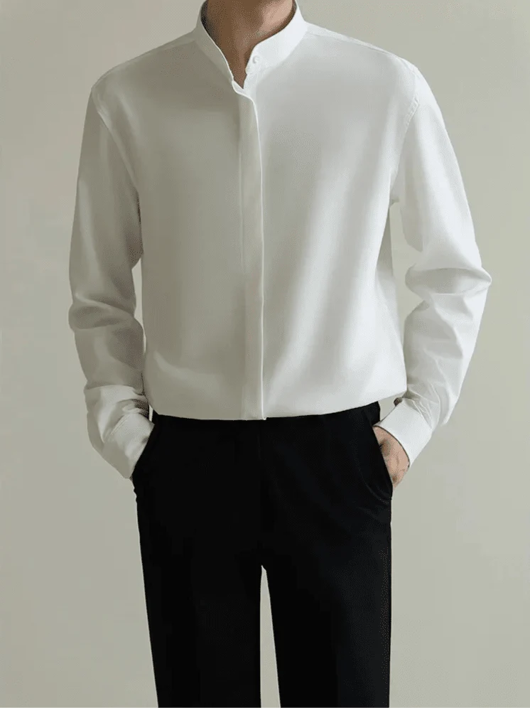 Chemise formelle grande taille style business classique