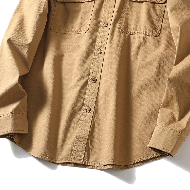 Chemise de travail rétro 100 % coton