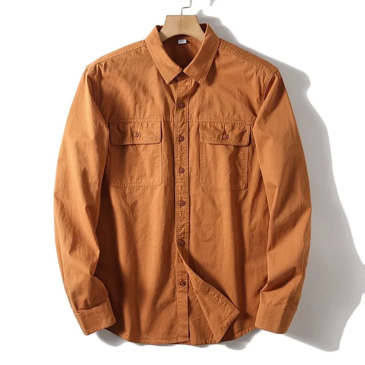 Chemise de travail rétro 100 % coton