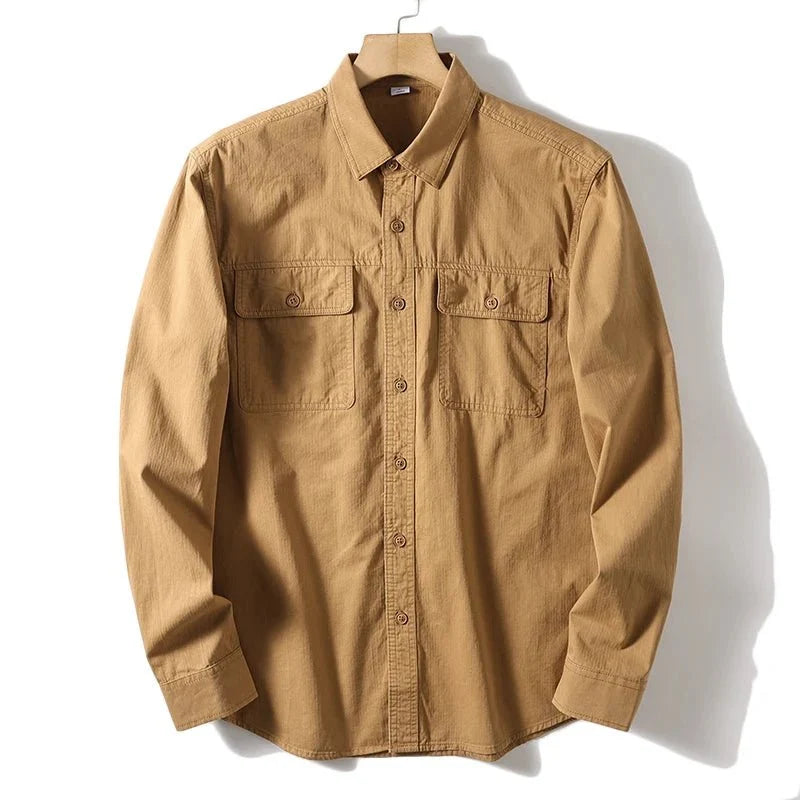 Chemise de travail rétro 100 % coton