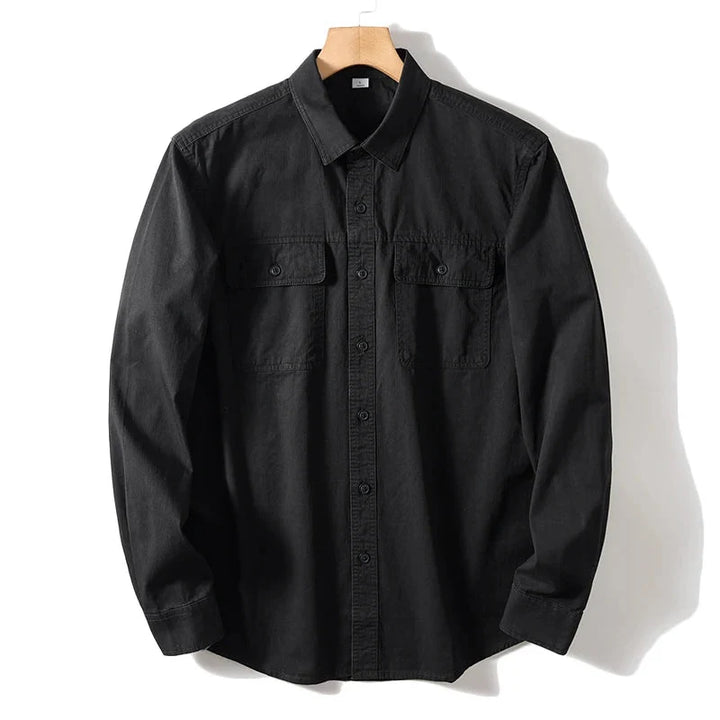 Chemise de travail rétro 100 % coton