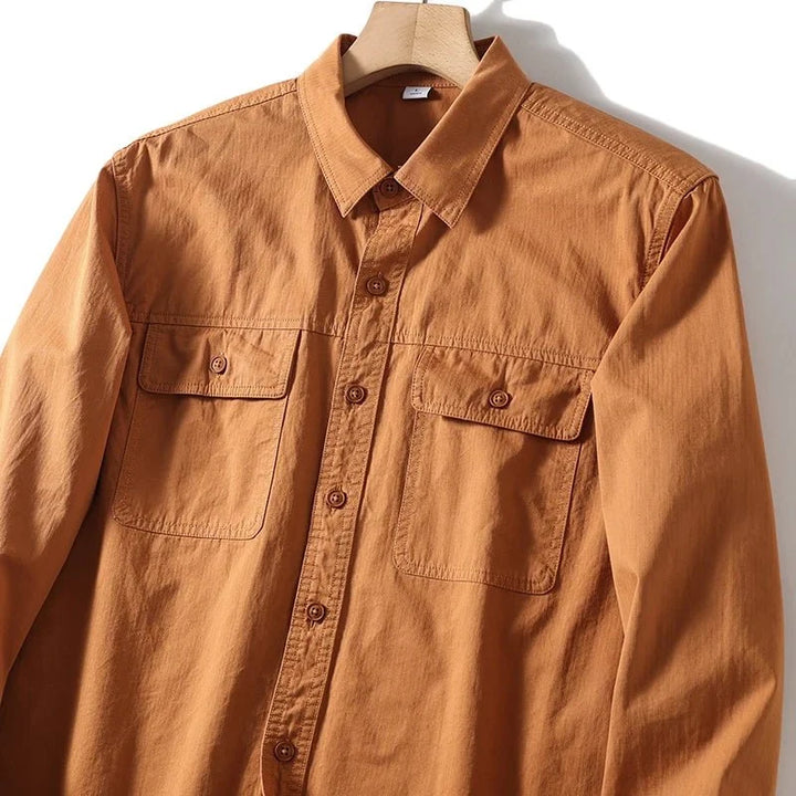 Chemise de travail rétro 100 % coton