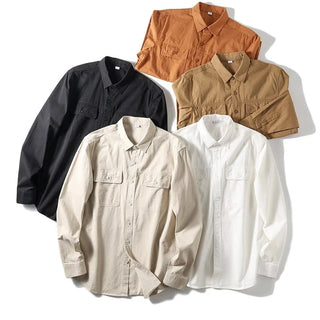 Chemise de travail rétro 100 % coton