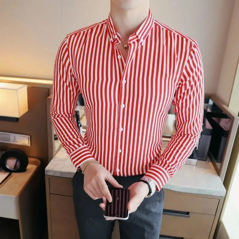 Chemise britannique à rayures