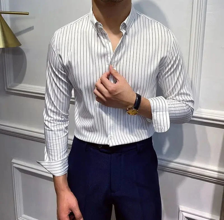 Chemise britannique à rayures