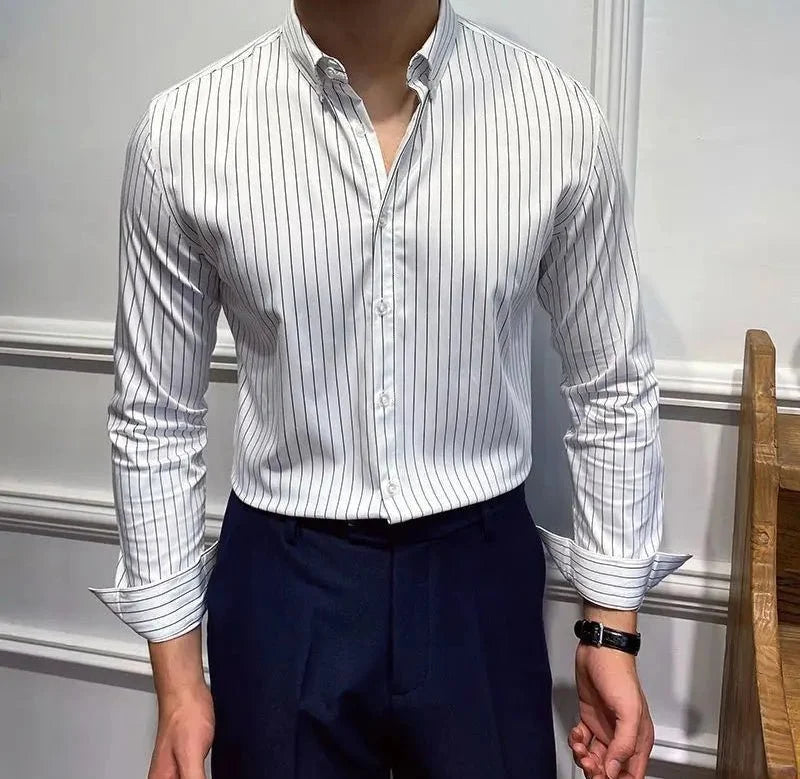 Chemise britannique à rayures