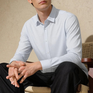 Chemise business blanche en pur coton