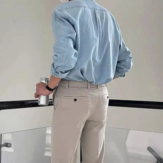 Chemise décontractée en denim pour le printemps