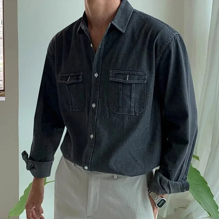 Chemise décontractée en denim pour le printemps