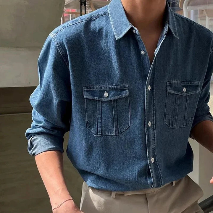Chemise décontractée en denim pour le printemps