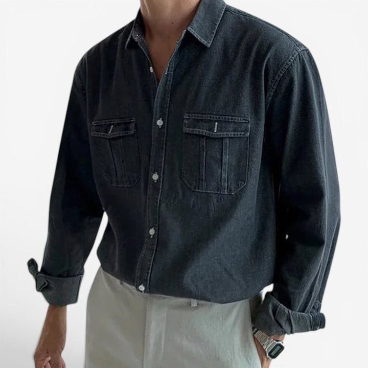 Chemise décontractée en denim pour le printemps