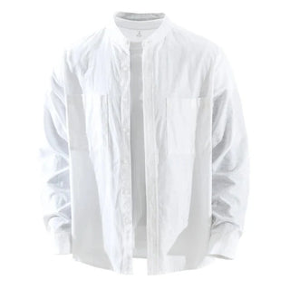 Chemise en coton et lin