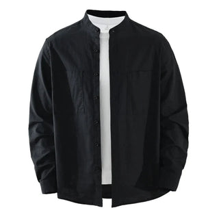 Chemise en coton et lin