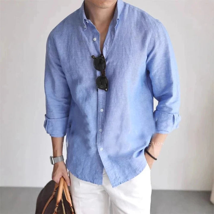Chemise de printemps en lin et coton