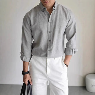 Chemise de printemps en lin et coton