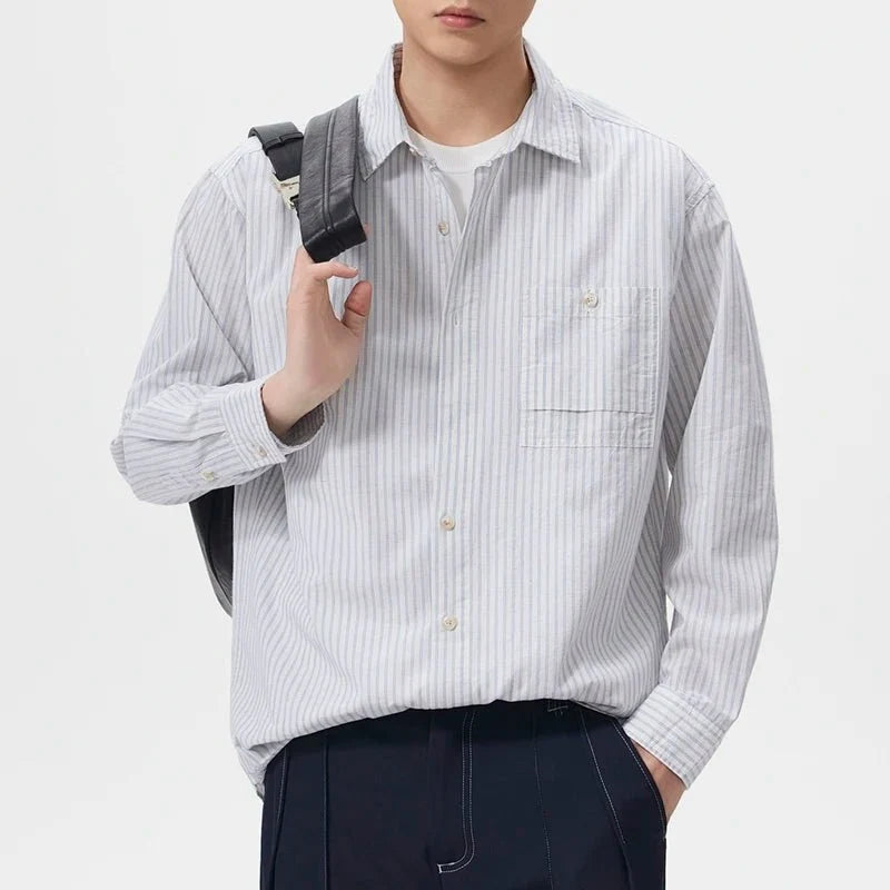 Chemise classique à rayures