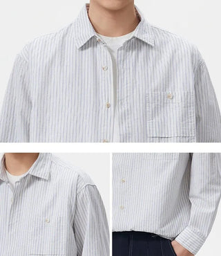 Chemise classique à rayures