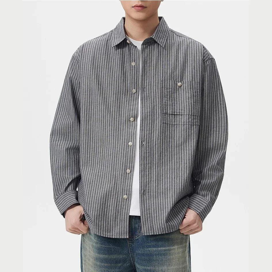 Chemise classique à rayures