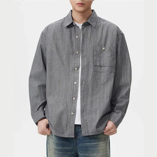 Chemise classique à rayures