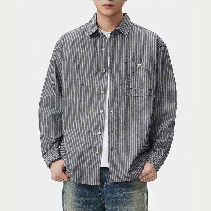 Chemise classique à rayures