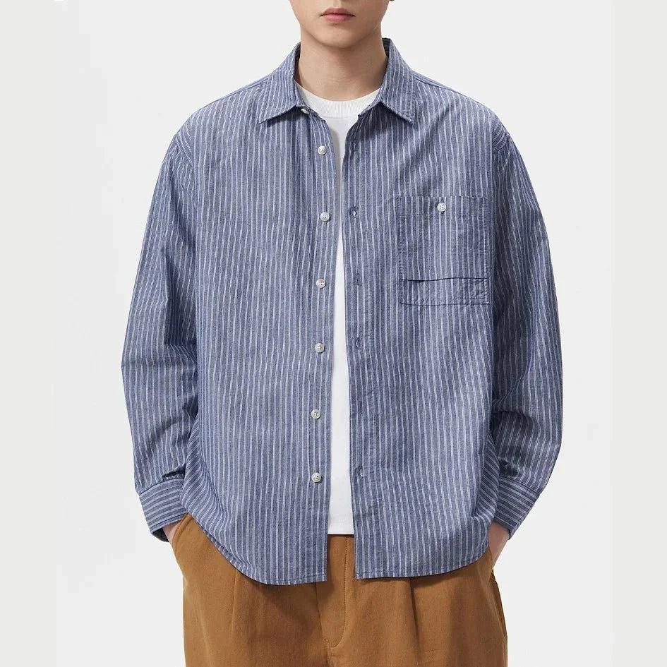 Chemise classique à rayures