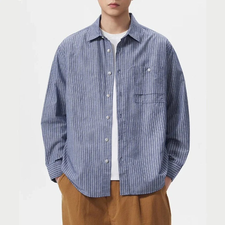 Chemise classique à rayures