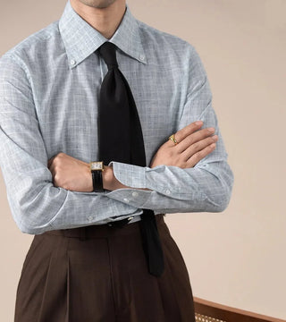 Chemise business à carreaux