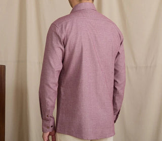 Chemise rétro élégante en pur coton