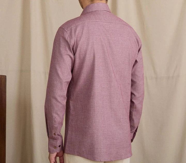 Chemise rétro élégante en pur coton
