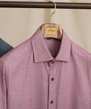 Chemise rétro élégante en pur coton