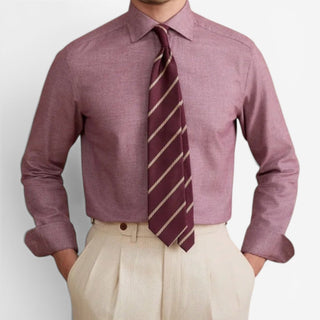 Chemise rétro élégante en pur coton