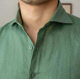 Chemise légère en lin à manches longues