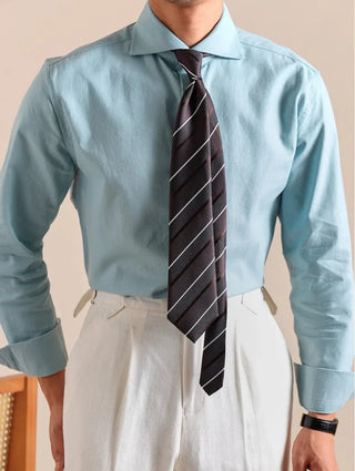 Chemise élégante respirante en lin et coton