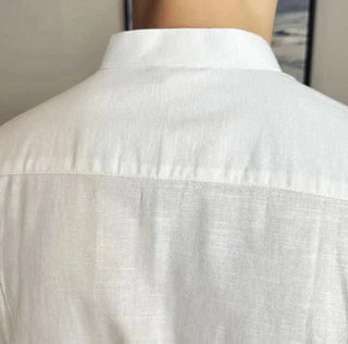 Chemise d’été en mélange de lin