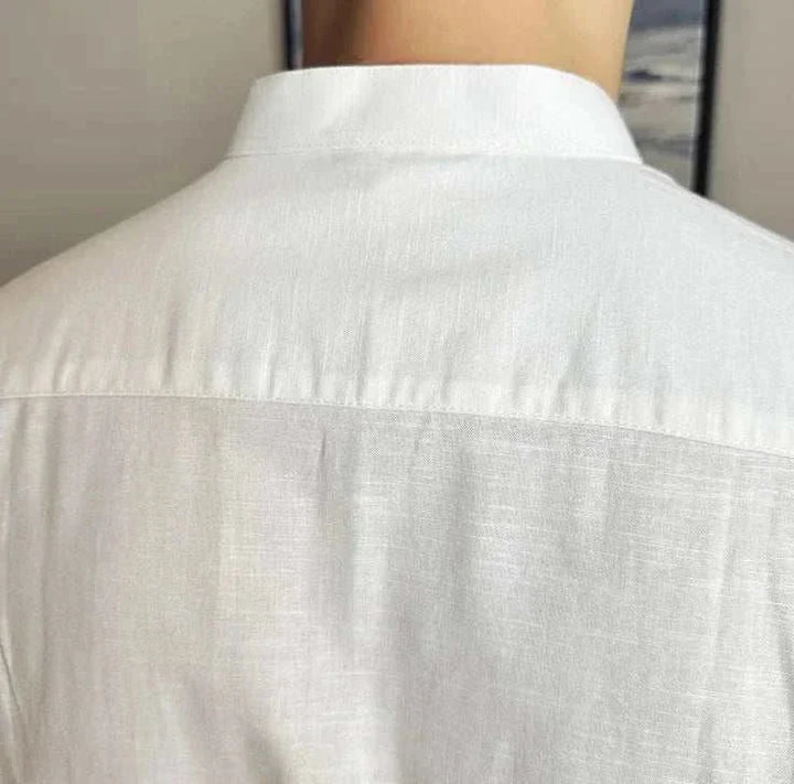 Chemise d’été en mélange de lin