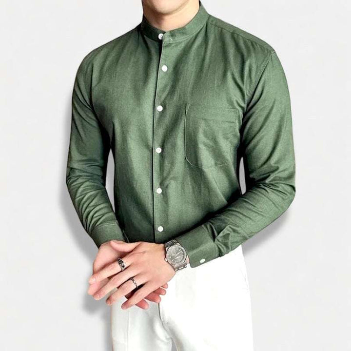 Chemise d’été en mélange de lin