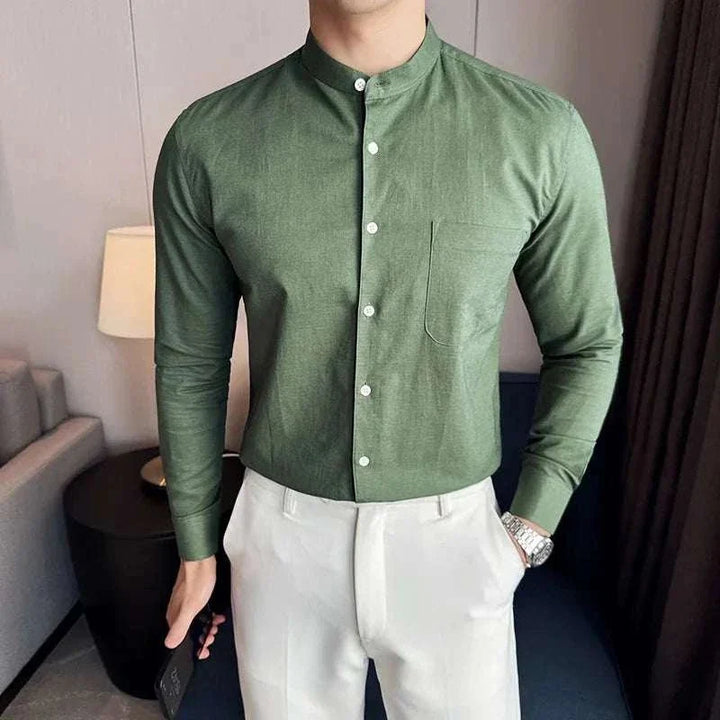 Chemise d’été en mélange de lin