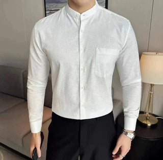 Chemise d’été en mélange de lin