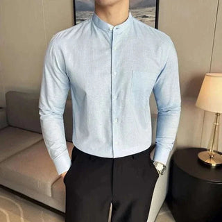 Chemise d’été en mélange de lin