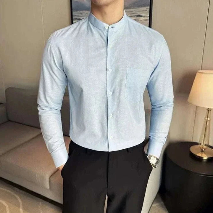 Chemise d’été en mélange de lin