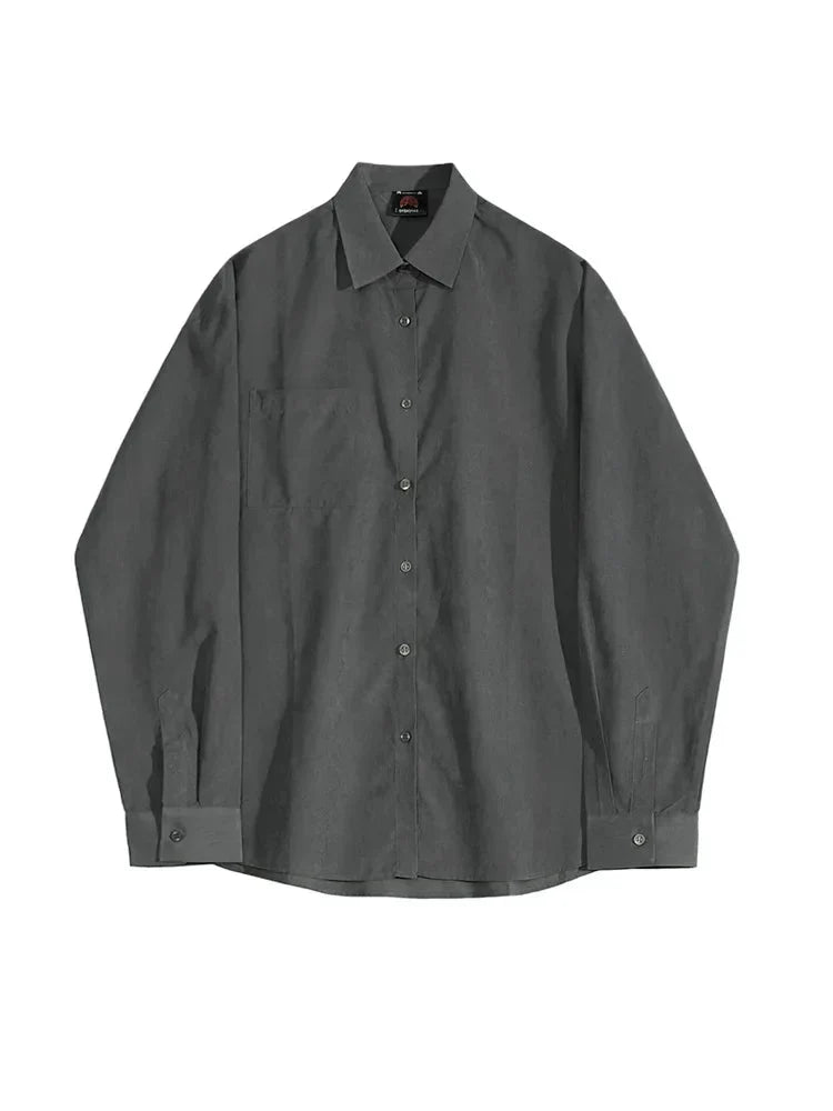 Chemise coréenne business décontractée coupe ample
