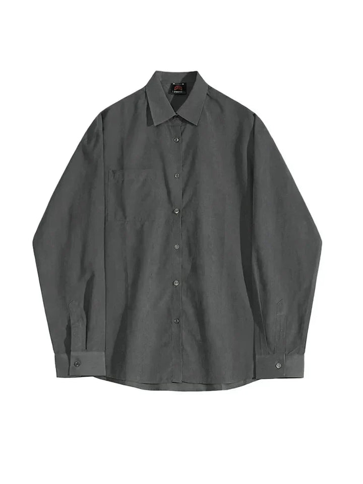 Chemise coréenne business décontractée coupe ample