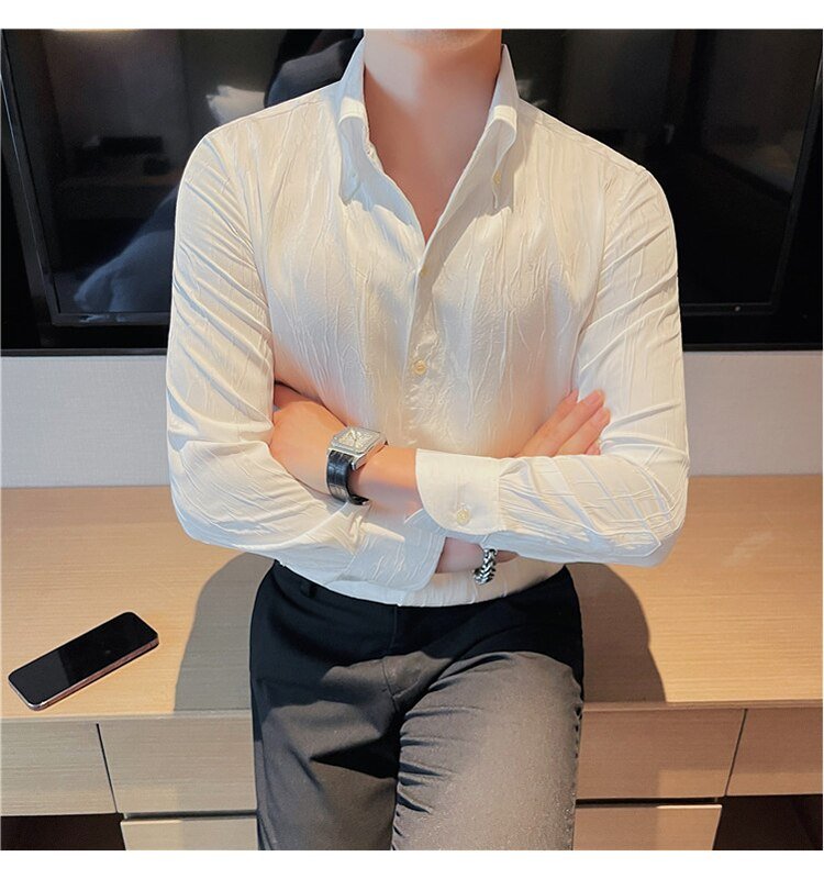 Chemise premium à manches longues