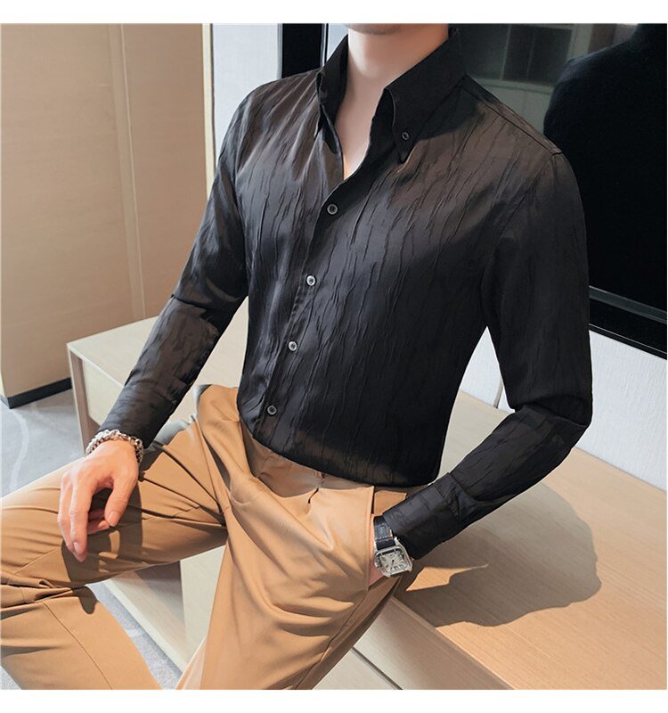 Chemise premium à manches longues