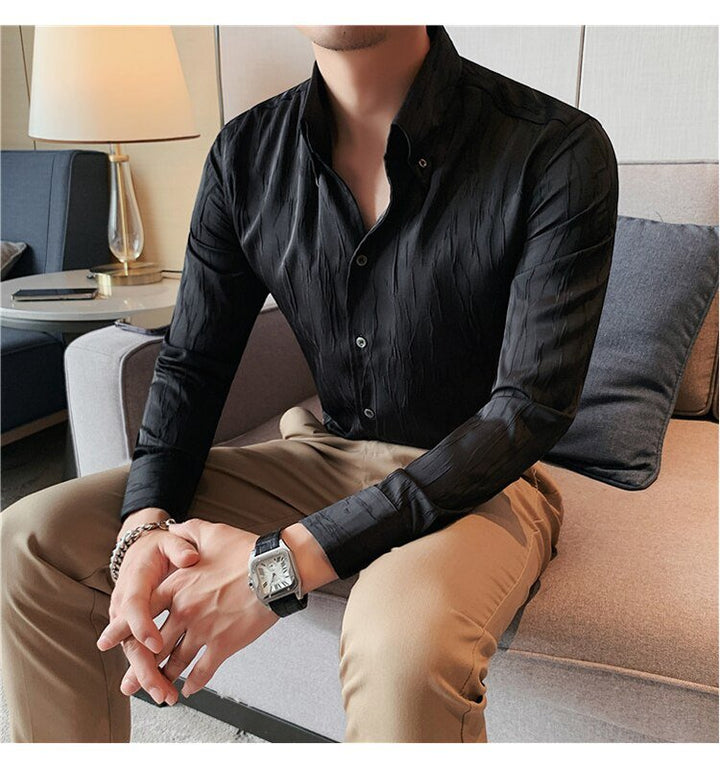 Chemise premium à manches longues