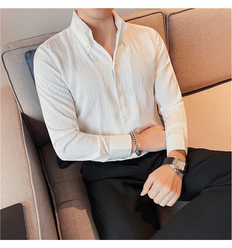 Chemise premium à manches longues
