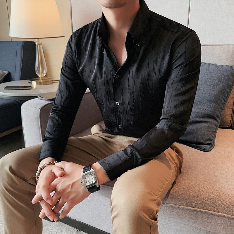 Chemise premium à manches longues