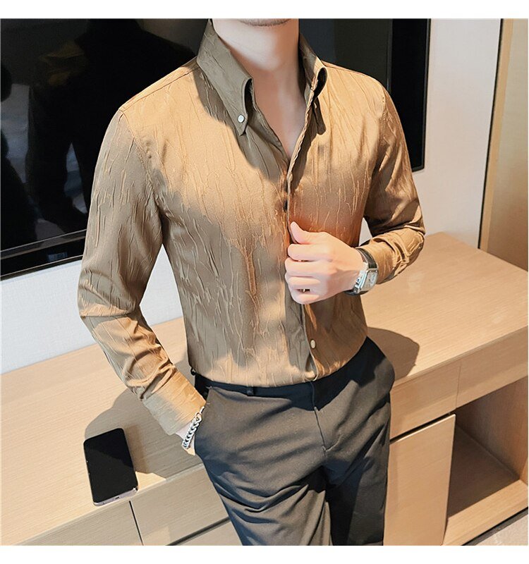 Chemise premium à manches longues
