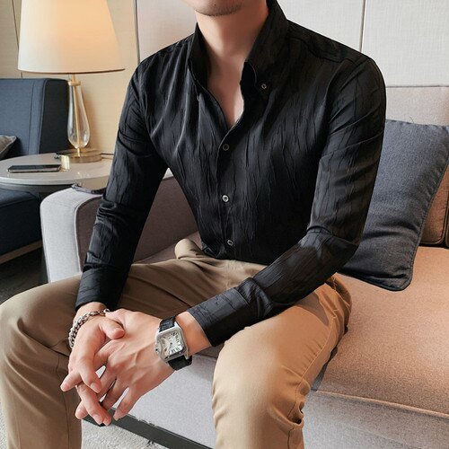 Chemise premium à manches longues
