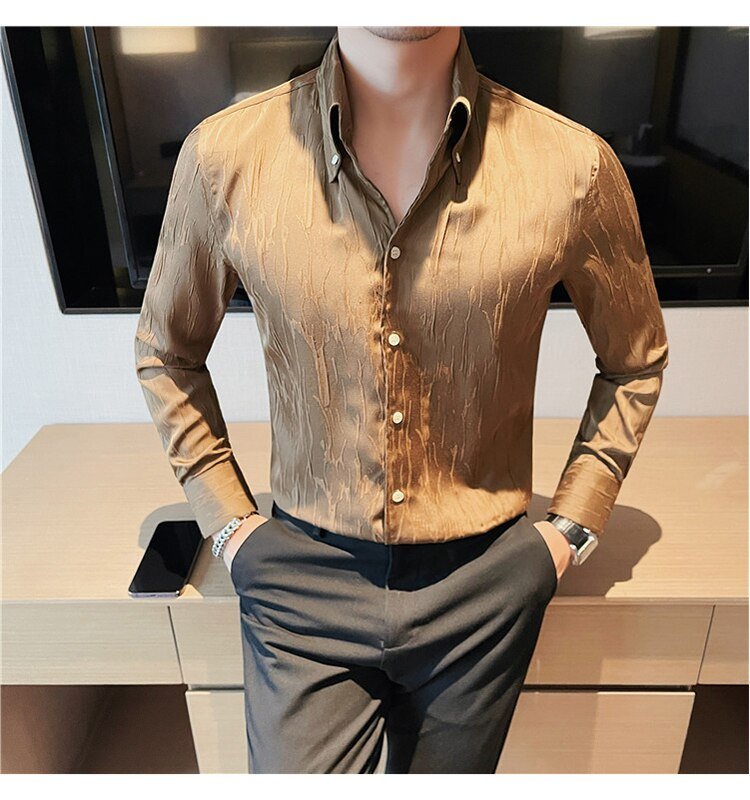 Chemise premium à manches longues